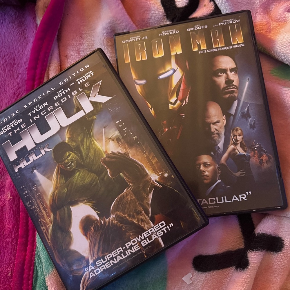Marvel Hulk and Iron Man DVD Set
